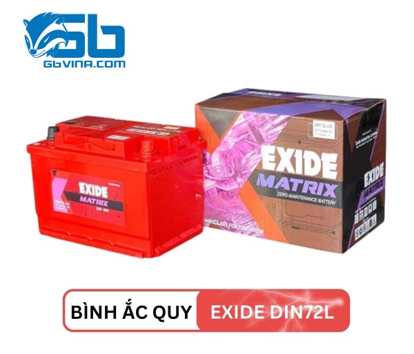 Ắc Quy EXIDE DIN72L 12V 72Ah