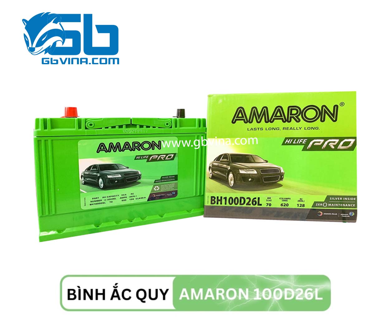 Ắc quy Amaron 100D26L 12V 70AH