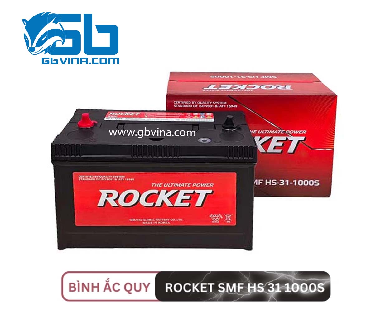 Ắc Quy Rocket SMF HS 31 1000S (12V-105AH)