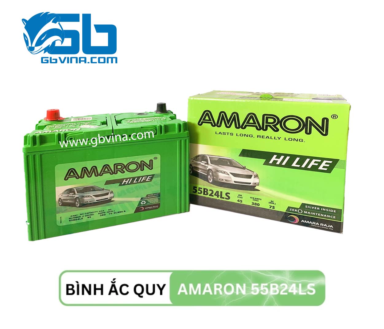 Ắc quy Amaron 55B24LS 12V 45AH