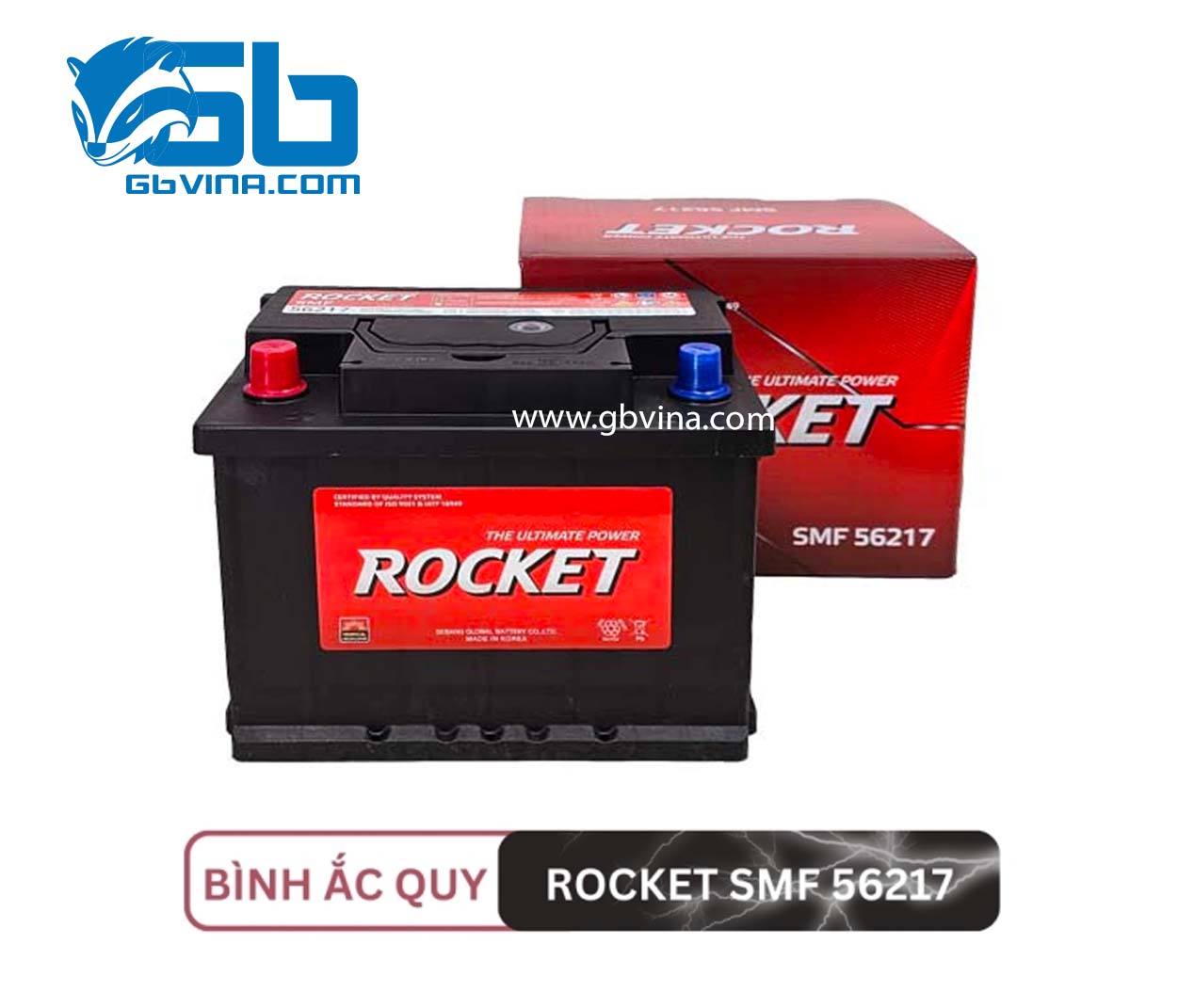 Ắc Quy Rocket SMF 56217 (12V - 62AH)