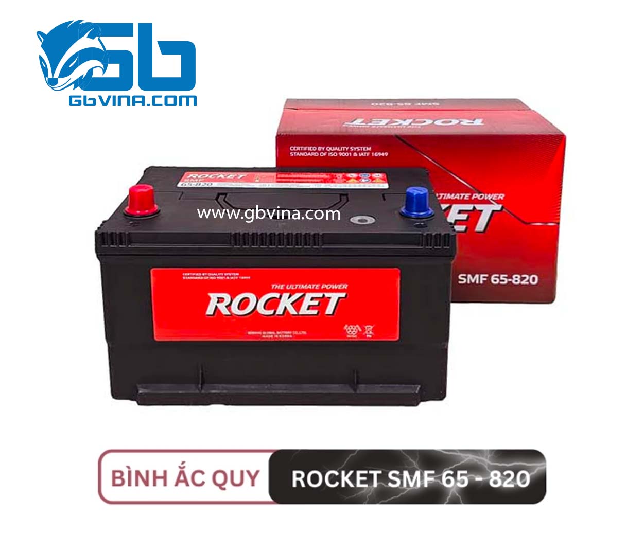 Ắc Quy Rocket SMF 65-820 (12V-88AH)