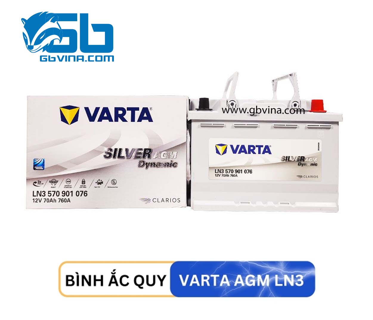 Ắc Quy VARTA AGM LN3 (12V-70AH)