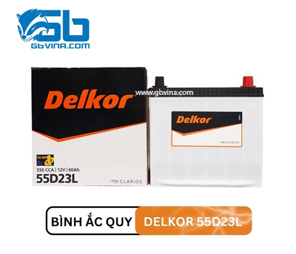 Ắc Quy DELKOR 55D23L (12V-60AH)