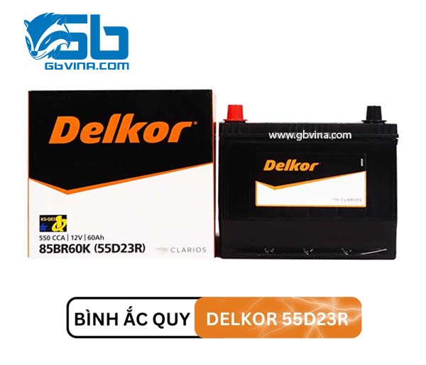 Ắc Quy DELKOR 55D23R (12V-60AH)