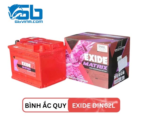 Ắc Quy EXIDE DIN62L 12V 62Ah 