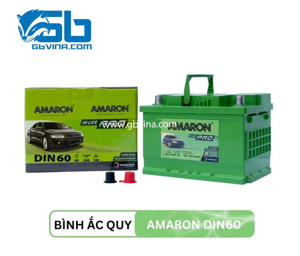 Ắc quy Amaron Din60 12V 60AH