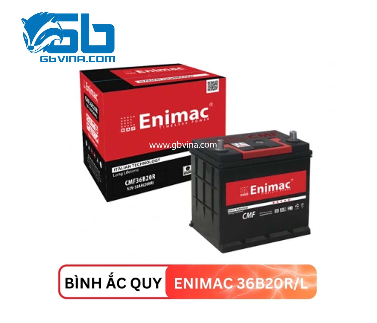 Ắc quy ENIMAC 36B20R/L (12V35AH)