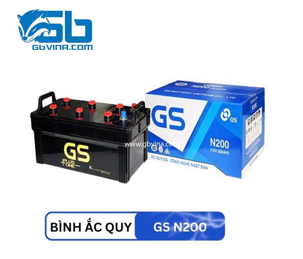 Ắc quy GS N200 (12V 200AH)